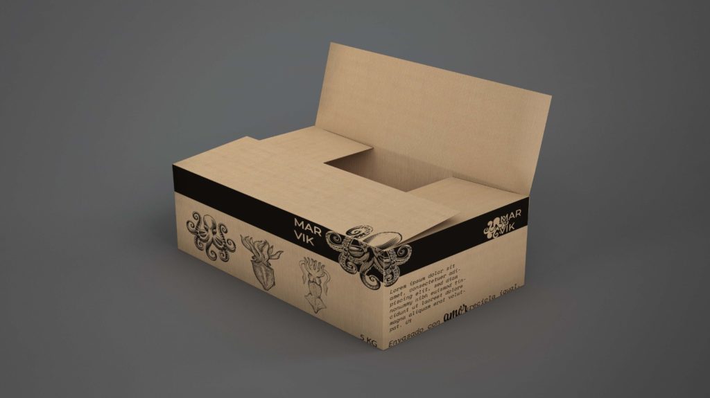 Diseño cajas marisco